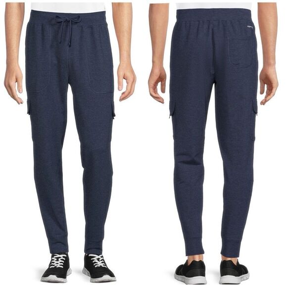 Russell Training Fit Dri Power 360 Navy Blue Cargo Gym Sweatpants Size XL - Picture 1 of 12